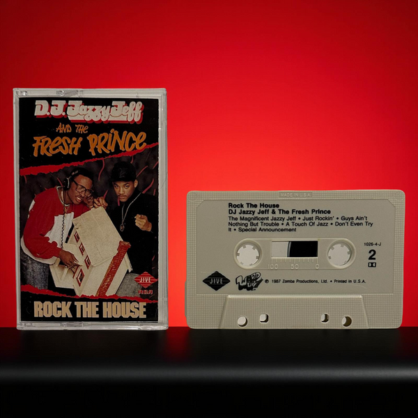 •D.J. JAZZY JEFF AND THE FRESH PRINCE - ROCK THE HOUSE• ~1987 OG PRESSING~ (CASSETTE TAPE)