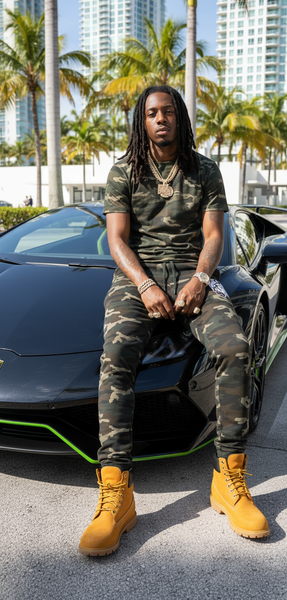 *HUSTLE GANG* (CAMOUFLAGE) ~HSTL~ •JOGGER SWEATPANTS•