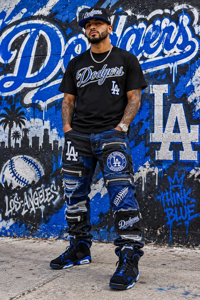 *LOS ANGELES DODGERS* Snapback hats by Mitchell & Ness (Pro Pinch Fit)