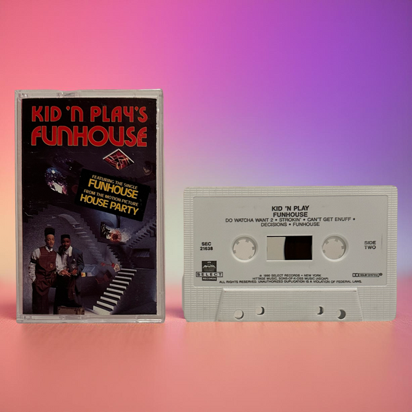 •KID ‘N PLAY ~ FUNHOUSE• ~1990 OG PRESSING~ (CASSETTE TAPE)