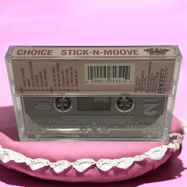 •CHOICE ~ STICK-N-MOOVE• ~1992 OG PRESSING~ (CASSETTE TAPE)