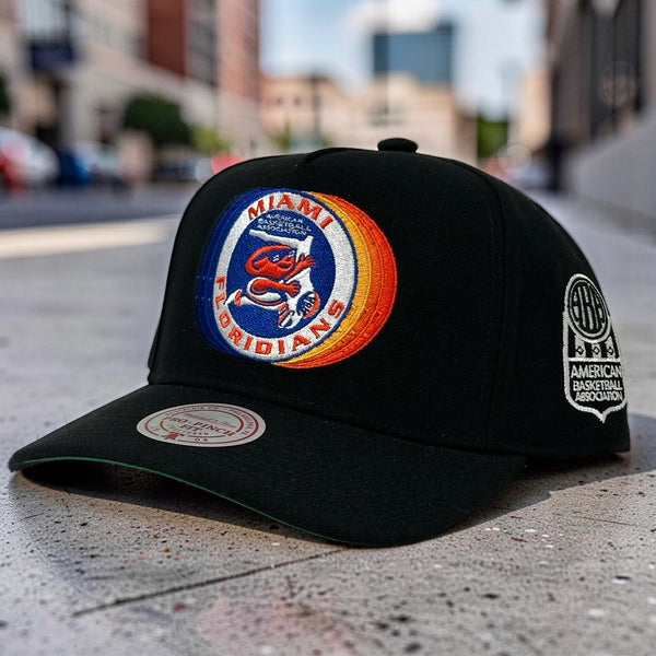 *MIAMI FLORIDIANS* Snapback Hats by Michell and Ness (Pro Pinch Fit)