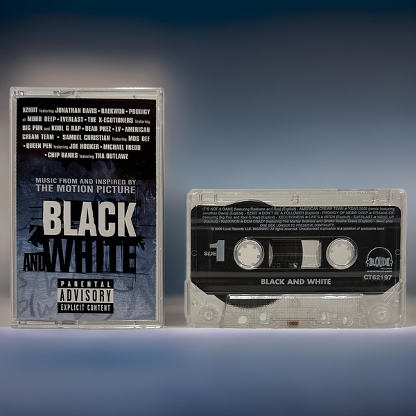 •BLACK AND WHITE ~ THE SOUNDTRACK• ~2000 OG PRESSING~ (CASSETTE TAPE)