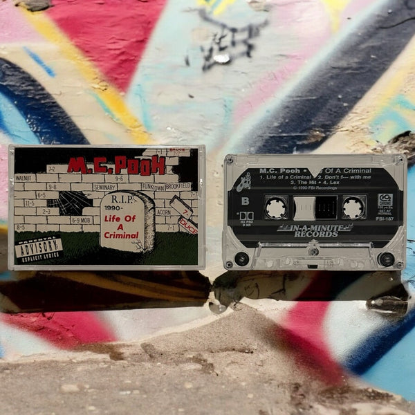 •M.C. POOH - LIFE AS A CRIMINAL• ~1990 OG PRESSING~ (CASSETTE TAPE) (1)
