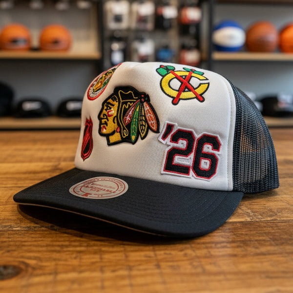 *Chicago Blackhawks* ~Trucker style Snapback hats by Mitchell & Ness~