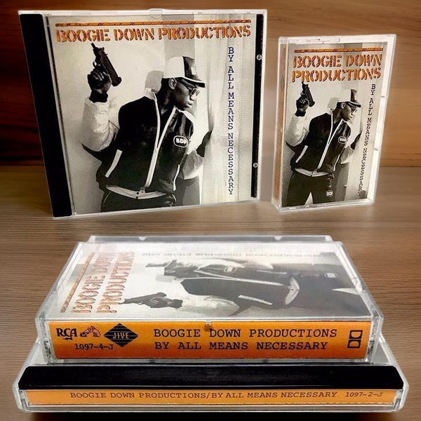 •BOOGIE DOWN PRODUCTIONS - BY ALL MEANS NECESSARY• (1988) (CASSETTE & CD AVAILABLE) (ORIGINAL PRESSINGS)