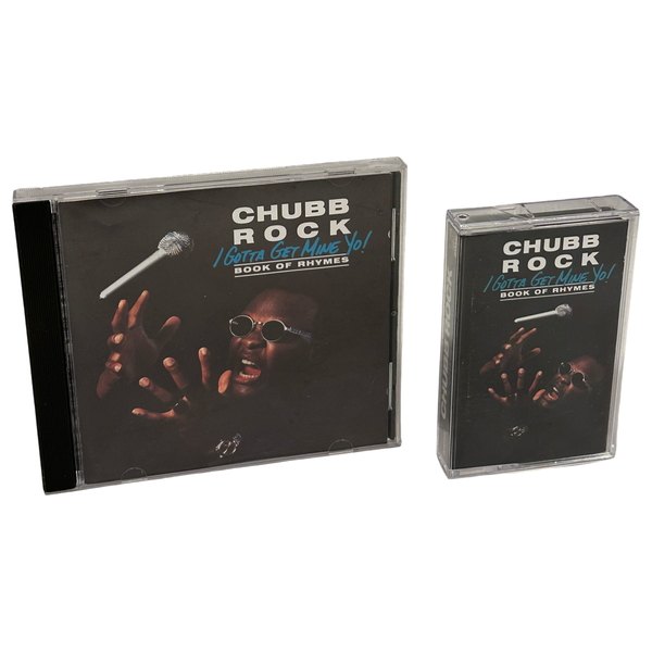 •CHUBB ROCK - I GOTTA GET MINE YO! BOOK OF RHYMES• ~1992 OG CANADIAN PRESSINGS~ (CD & CASSETTE TAPE)