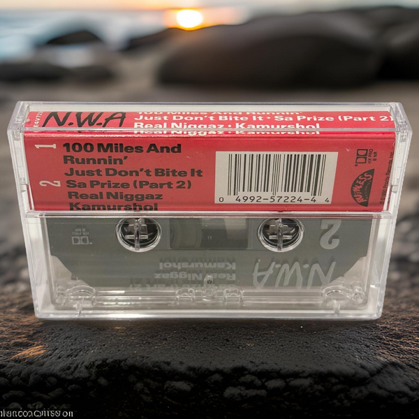 •N.W.A - 100 MILES AND RUNNIN’ EP• ~1990 OG PRESSING~ (CASSETTE TAPE)