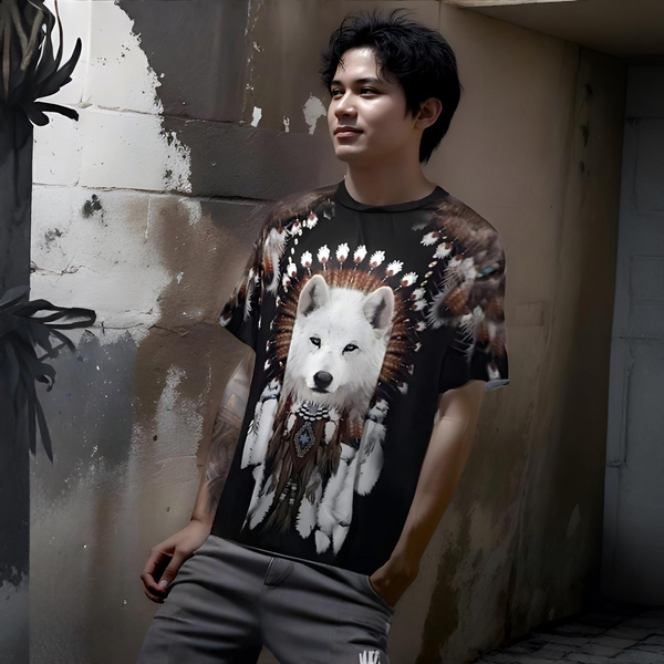^NATIVE AMERICAN^ ~FULL PRINT~ LIGHTWEIGHT SUMMER TEES