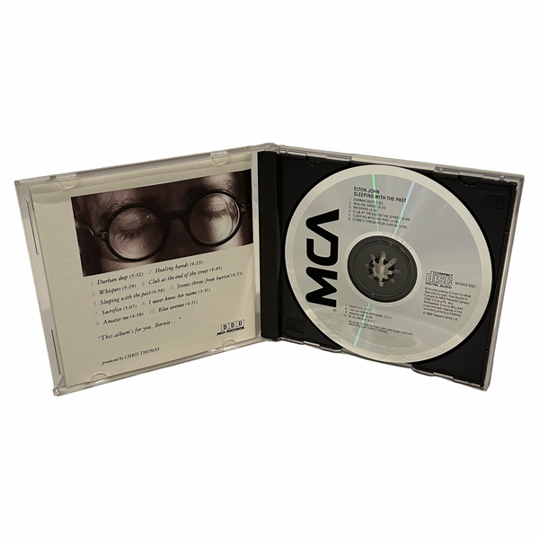 •ELTON JOHN - SLEEPING WITH THE PAST• ~1989 OG CANADIAN PRESSINGS~ (CD & CASSETTE TAPE)
