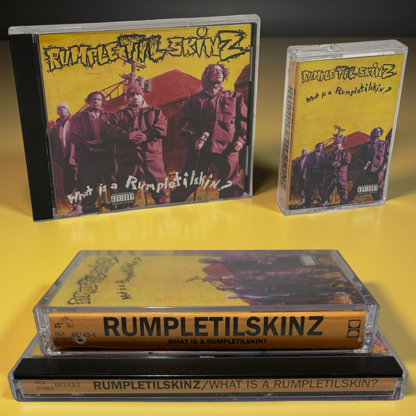 •RUMPLETILSKINZ - WHAT IS A RUMPLETILSKIN?• ~1993 OG PRESSINGS~ (PROMO CD & PROMO CASSETTE TAPE) (HOLE PUNCHES)