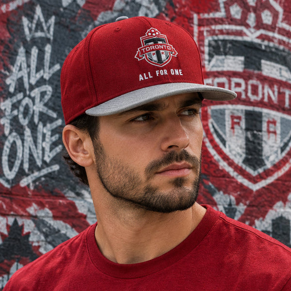 *Toronto Football Club* ~Flex Fit~ Snapback hat with curved brim by Mitchell & Ness (Rare Prototype)