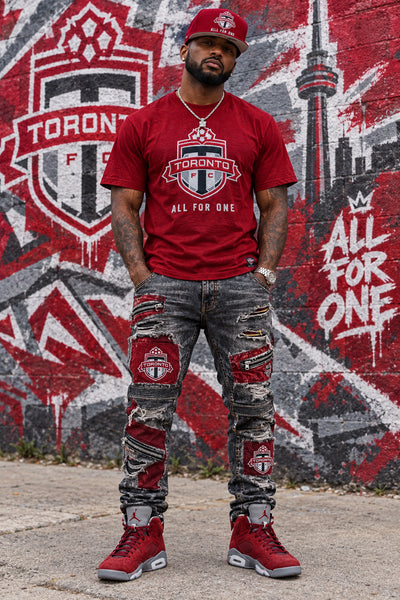 *Toronto Football Club* ~Flex Fit~ Snapback hat with curved brim by Mitchell & Ness (Rare Prototype)
