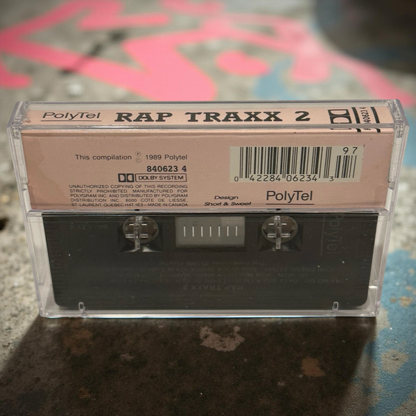 •RAP TRAXX - 2• ~1989 OG CANADIAN PRESSING~ (CASSETTE TAPE) (BLACK SHELL)