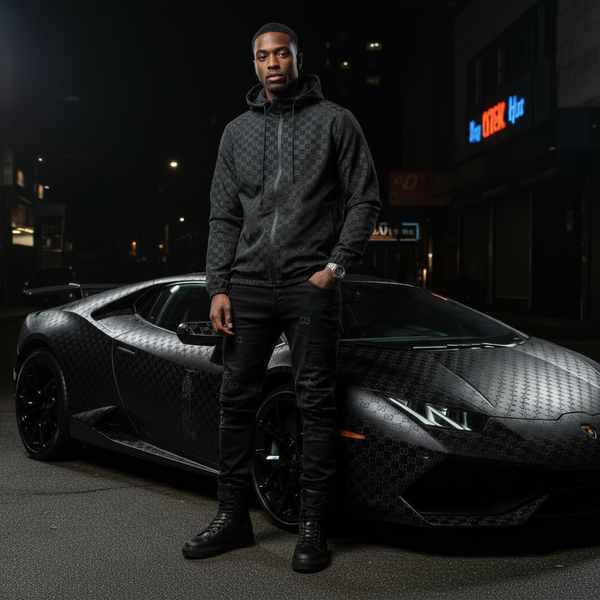 *ITALIAN DESIGNER* ~zip up lightweight track style jacket for men~ (ASIAN 3XL)