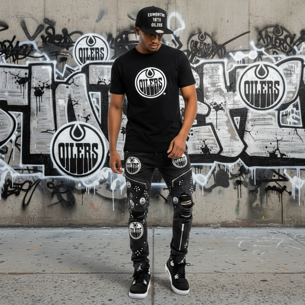 *Edmonton Oilers* snapback hats by Mitchell & Ness