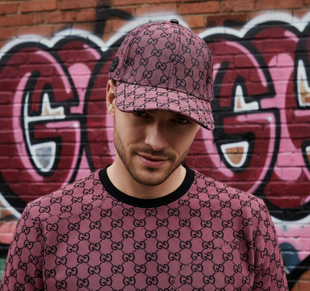 *LUXURY* ~Italian~ •curved beak hat• (adjustable strap)