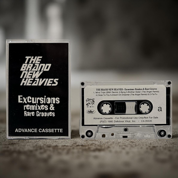•THE BRAND NEW HEAVIES - EXCURSIONS, REMIXES & RARE GROOVES• ~1995 OG ADVANCE PRESSING~ (CASSETTE TAPE)