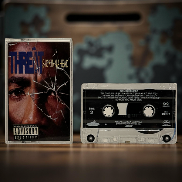 •THREAT - SICKINNAHEAD• ~1993 OG PRESSING~ (CASSETTE TAPE)