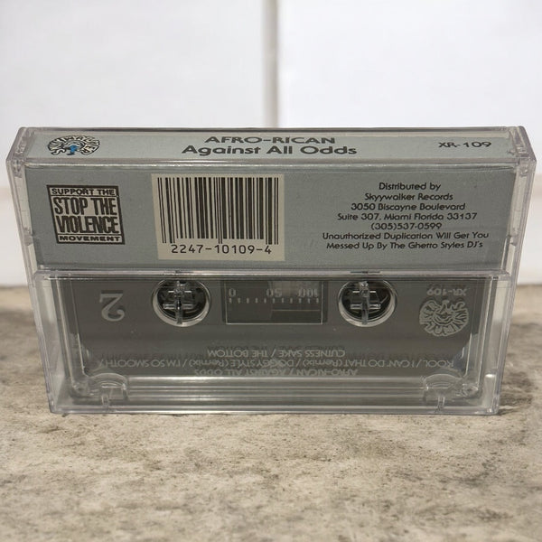 •AFRO RICAN - AGAINST ALL ODDS• ~1989 OG PRESSING~ (CASSETTE TAPE)
