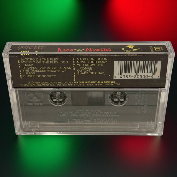 •KAOS & MYSTRO - OUTCAST VOL.1• ~1989 HTF OG PRESSING~ (CASSETTE TAPE)