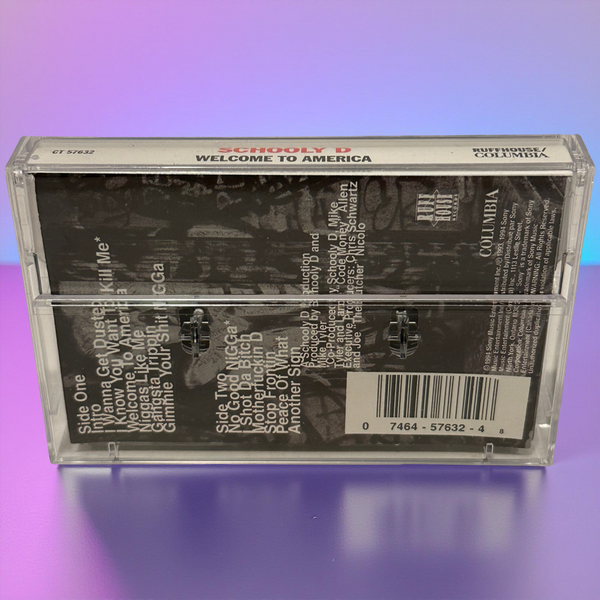 •SCHOOLY D - WELCOME TO AMERICA• ~1994 OG PRESSING~ (CASSETTE TAPE)