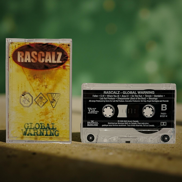 •RASCALZ - GLOBAL WARNING• ~1999 OG CANADIAN PRESSING~ (CASSETTE TAPE)