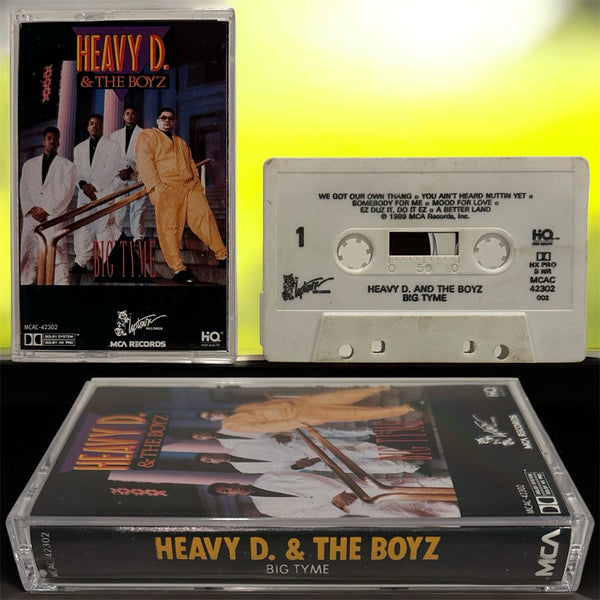 •HEAVY D. & THE BOYZ ~ BIG TYME• ~1989 OG PRESSING~ (CASSETTE TAPE)