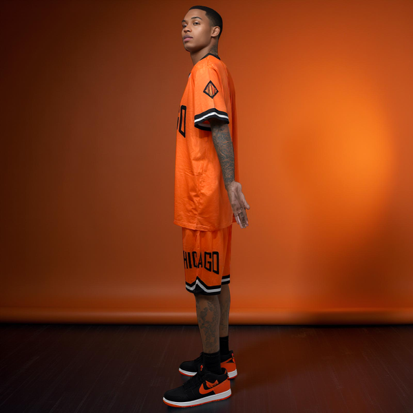 •CHICAGO• ~Orange lightweight activewear summer sets~ (T-shirt & Shorts)