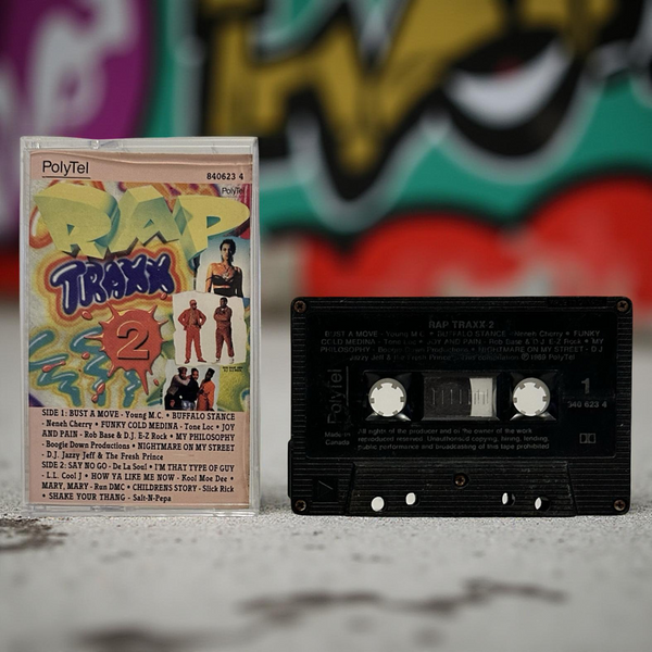 •RAP TRAXX - 2• ~1989 OG CANADIAN PRESSING~ (CASSETTE TAPE) (BLACK SHELL)