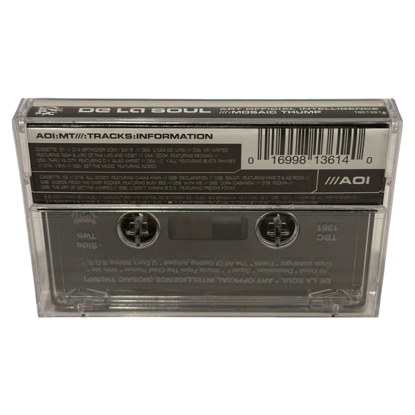 •DE LA SOUL - ART OFFICIAL INTELLIGENCE ///:MOSAIC THUMP• ~2000 OG PRESSING~ (CASSETTE TAPE)