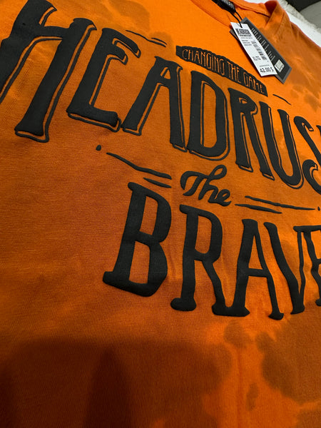 *HEADRUSH* (Orange-Wash) ~The Brave~ 3D Print Short Sleeve T-Shirts