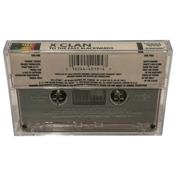•X-CLAN - TO THE EAST, BLACKWARDS• ~1990 OG PRESSING~ (CASSETTE TAPE)