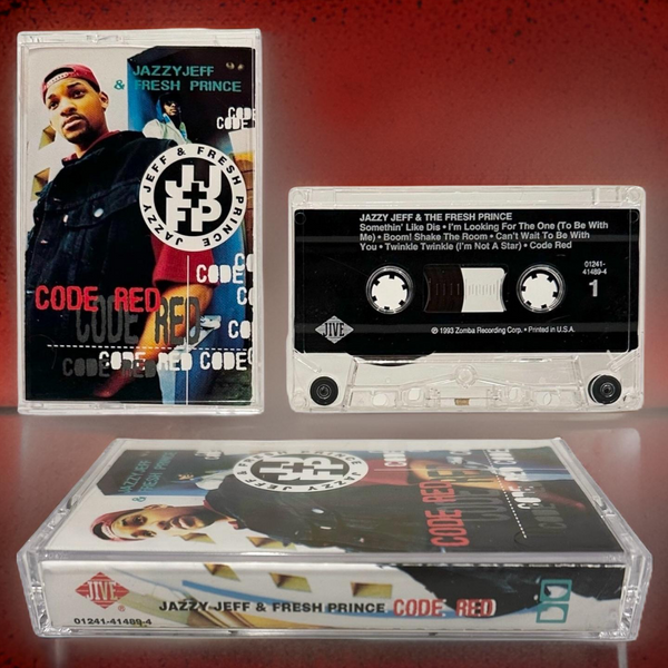 •JAZZY JEFF AND FRESH PRINCE - CODE RED• ~1993 OG PRESSING~ (CASSETTE TAPE)