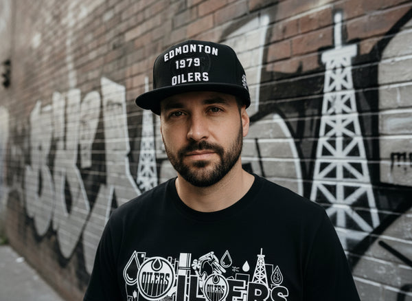 *Edmonton Oilers* snapback hats by Mitchell & Ness