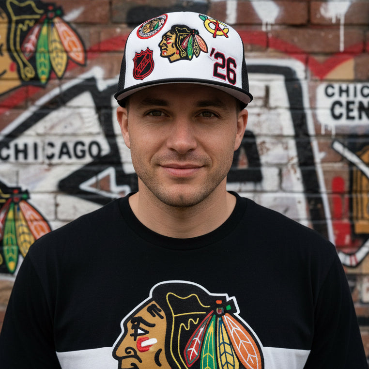 *Chicago Blackhawks* ~Trucker style Snapback hats by Mitchell & Ness~