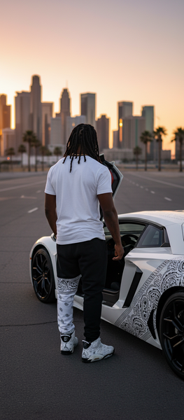 *204 LA FAMILIA* ~TEAM AK~ LUX JOGGER SWEATPANTS (EMBROIDERED LOGO)