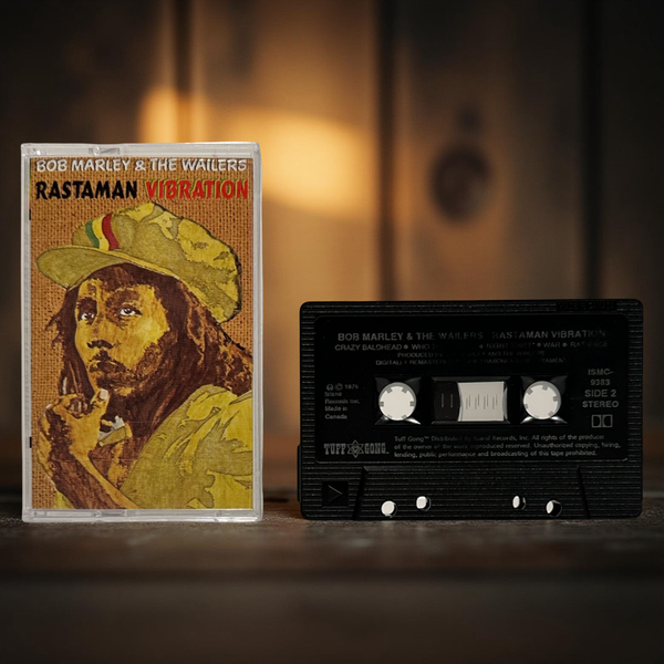 •BOB MARLEY & THE WAILERS - RASTAMAN VIBRATIONS• ~1976 REPRESS~ (CASSETTE TAPE)