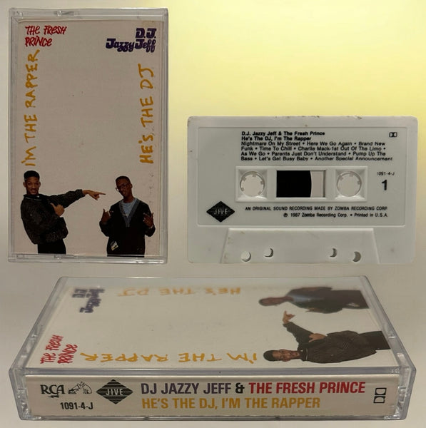 •DJ JAZZY JEFF AND THE FRESH PRINCE - HE’S THE DJ I’M THE RAPPER• ~1988 OG CLUB PRESSING~ (CASSETTE TAPE WHITE SHELL) (3)