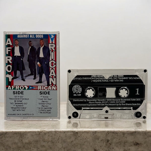 •AFRO RICAN - AGAINST ALL ODDS• ~1989 OG PRESSING~ (CASSETTE TAPE)