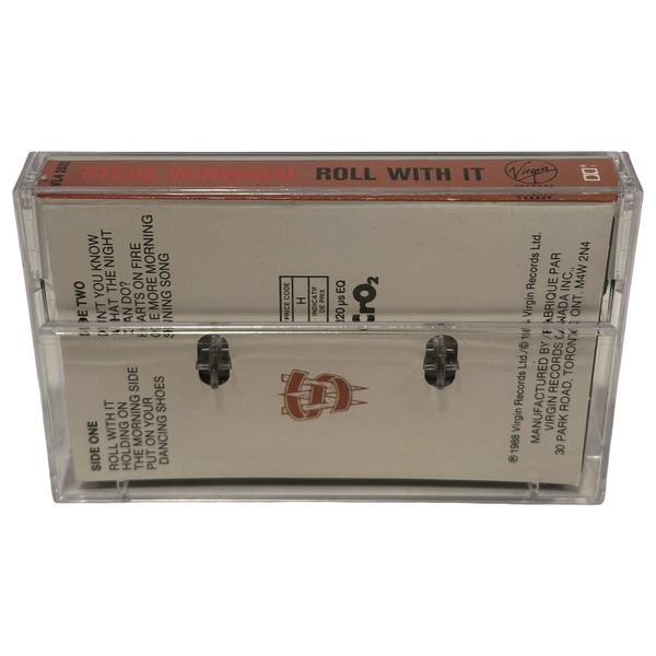 •STEVE WINWOOD - ROLL WITH IT• ~1988 OG CANADIAN PRESSING~ (CASSETTE TAPE)