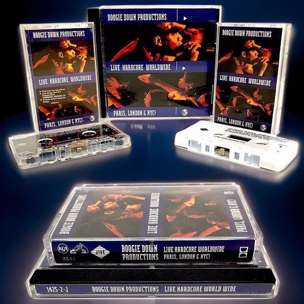 •BOOGIE DOWN PRODUCTIONS - LIVE HARDCORE WORLDWIDE• (1991) (CASSETTE & CD AVAILABLE) (ORIGINAL PRESSINGS)