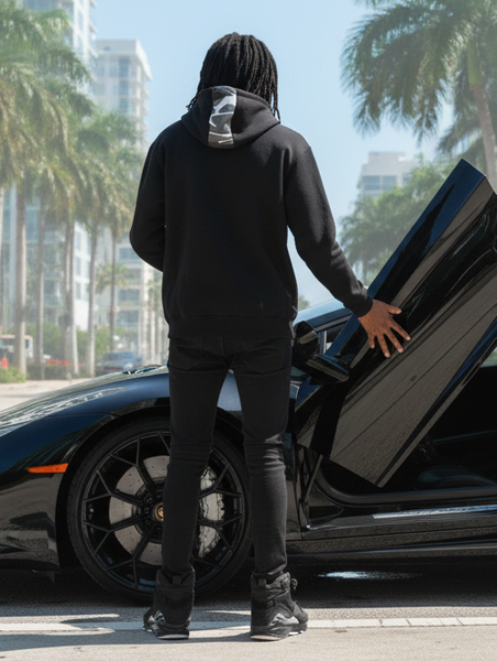 *23 GOAT* (GREY-CAMO) LUXURY ZIP UP HOODIES