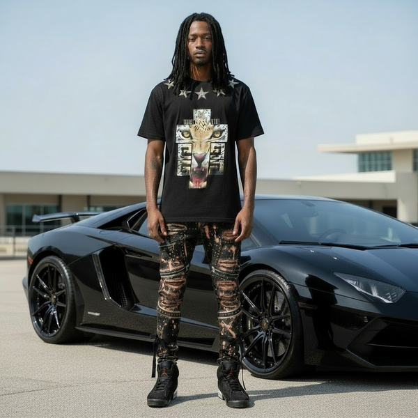 *BIGGY THREADS* (BLACK) T-SHIRT