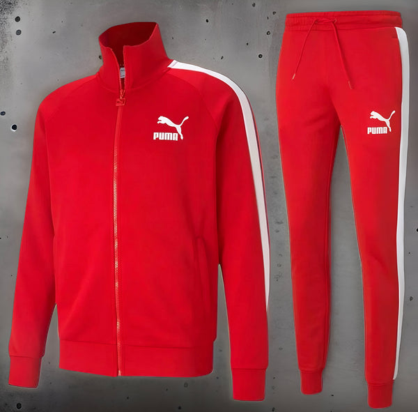 •PUMA ~ ZIP UP / TRACK ENSEMBLES• (RED) ~Men’s ICONIC T7 1968~