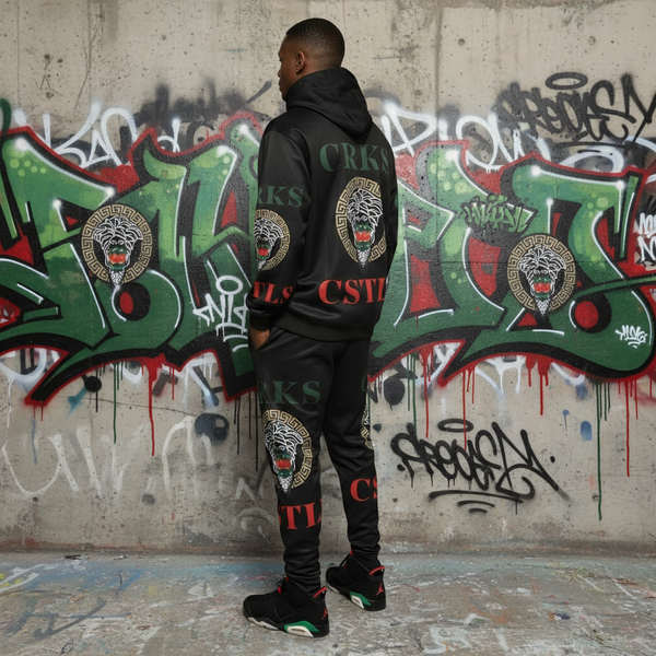 •CROOKS & CASTLES• JOGGER SWEATSUITS (FLEECY SOFT LINED) (1 of 1 Sample)
