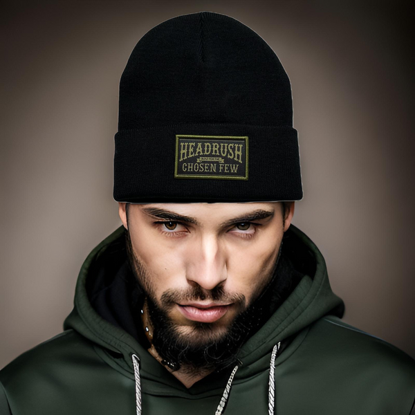 *HEADRUSH* (Black) ~Headrush Chosen Few~ Winter Beanies