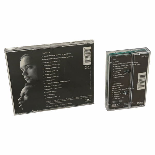 •MC SOLAAR ~ QUI SEME LE VENT RECOLTE LE TEMPO• ~1991 OG PRESSINGS~ (CD & CASSETTE TAPE)