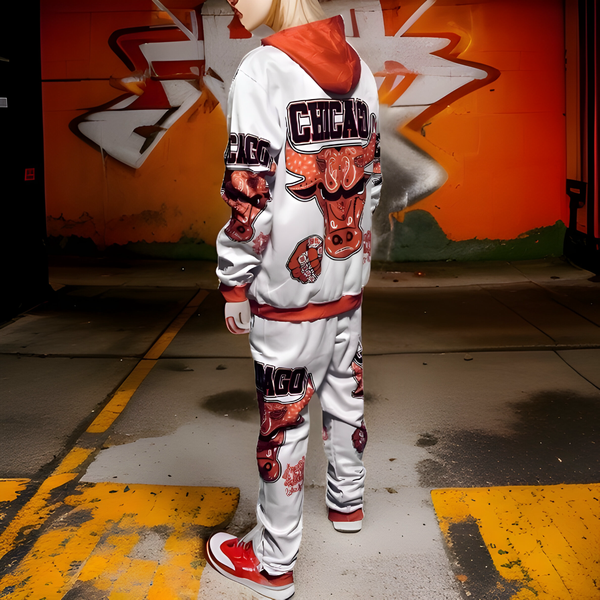 ^CHICAGO^ *WINDY CITY* JOGGER SWEATSUITS (FLEECY SOFT LINED)