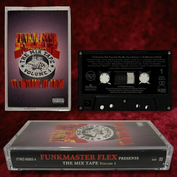 •FUNKMASTER FLEX PRESENTS - THE MIX TAPE VOLUME 1• ~1995 OG CANADIAN PRESSING~ (CASSETTE TAPE) (BLACK SHELL)